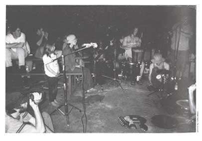 No-Neck Blues Band live, photo by John Allen, scanned from the great zine  50 Mile of Elbow Room (try milesofelbow@hotmail.com)